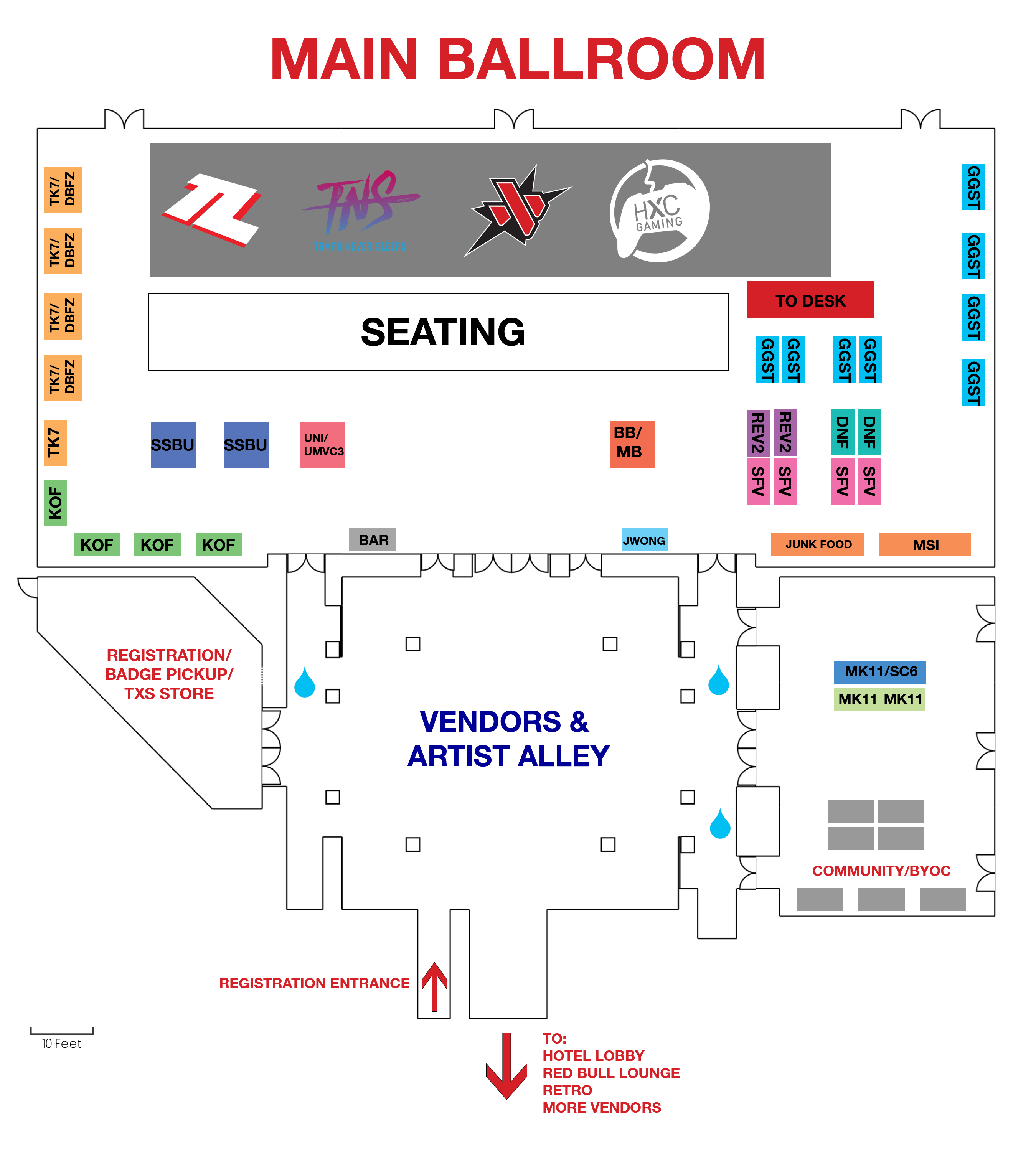 Main Ballroom Map